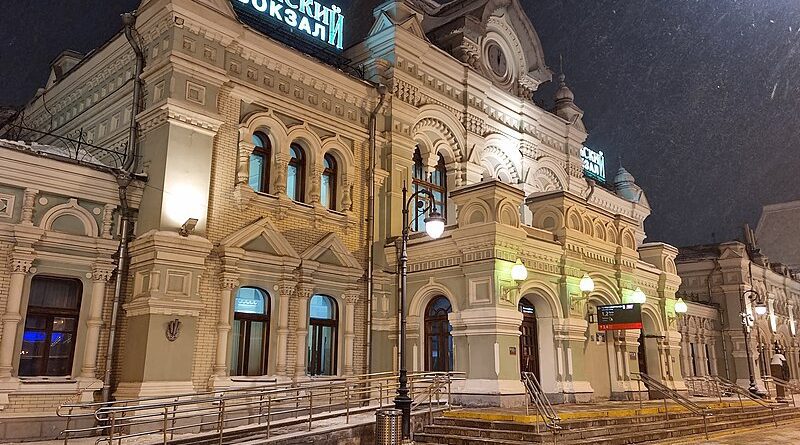 Рижский вокзал в Москве