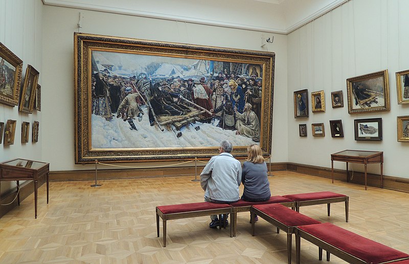 Картина «Боярыня Морозова» в Третьяковской галерее